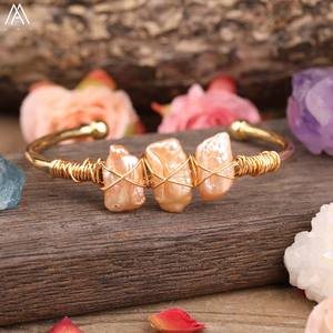 Alla moda bohémien bracciale aperto argento placcato diversi colori cristalli pietre preziose principalmente fatto rame perla regalo per lui - Product Image 5