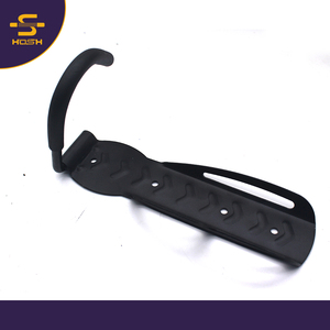 Soporte de Bicicleta Plegable Ajustable de Acero, Soporte de Almacenamiento de Bicicletas para Exteriores, Gancho para Colgar en la Pared, Soporte de Bicicleta con Recubrimiento de Polvo Negro, 50 kg - Product Image 3