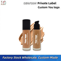 Fond de teint liquide matifiant naturel OEM, couvrance modulable longue tenue pour tous types de peau
