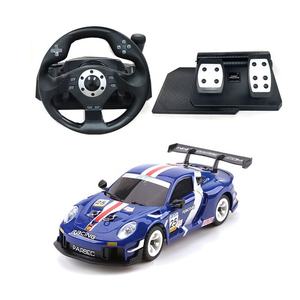 Auto <span class=keywords><strong>RC</strong></span> <span class=keywords><strong>Drift</strong></span> in Scala 1:28 4WD con Cavo FPV USB, Volante e Pedali Simulatore, Controller per Attrezzature Commerciali e di Intrattenimento - Product Image 2