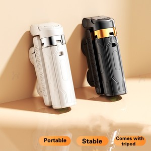 Tongkat Selfie Mini saku grosir pegangan dapat dilipat <span class=keywords><strong>3</strong></span> in 1 pegangan dapat diperpanjang Tripod penahan ponsel dengan Remote kontrol BT - Product Image 2