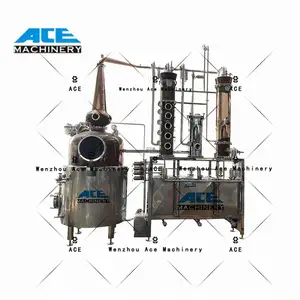 Ace Stills 1000L Multifunction Alcohol Distiller Alcohol Distilling Equipment With Collection Tank