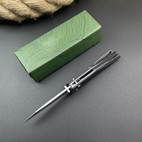 Vente en gros de couteau pliant EDC à lame en acier 3830 D2, manche en G10, pour le camping en plein air, le pique-nique, la survie, la chasse tactique