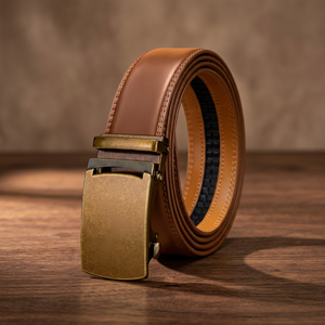 High Quality Unisex Genuine Vintage <b>Cow</b> Hide Leather Waterproof Eco-Friendly Heavy Duty Steel Square Buckle Belts BS - Product Image 1