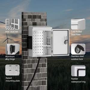 صندوق كهربائي خارجي مقاوم للماء IP55، علبة كهربائية خارجية، صندوق توصيل مقاوم للعوامل الجوية - Product Image 4