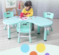 Ensemble de chaises de maternelle pratique ensemble de table de jouets pour bébé jeu en plastique apprentissage levage table pour enfants pratique à la mode