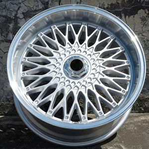 <span class=keywords><strong>Jantes</strong></span> de voiture RSJ Deep Dish 4 trous 17 pouces 4x100/108 en alliage d'aluminium argenté - Product Image 5