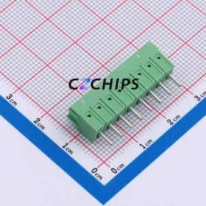 1984675 Screw Terminal Block Through hole Component (THT),P=3.5mm Connector 3.5mm Green Through Hole 8P - Product Image 2