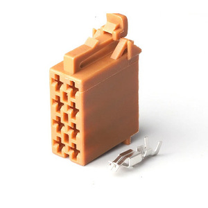 Connecteur de haut-parleur radio à 8 broches pour voitures Toyota Lexus, connecteurs auto en plastique orange mâle et femelle - Product Image 1