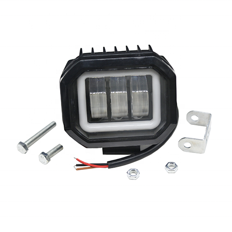 30 Вт Высокая мощность автомобиль мотоцикл светодиодный белый свет Прожектор противотуманный свет глаза ангела