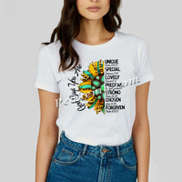 Avec dieu, tout est Possible, transfert de chaleur en vinyle, transfert de chaleur en couleur pour T-shirts prêts à presser, transfert de Sublimation