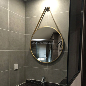 Miroir mural rond doré <span class=keywords><strong>2022</strong></span>, cadre en plastique suspendu <span class=keywords><strong>de</strong></span> 30CM, grand cercle noir doré, pour <span class=keywords><strong>salle</strong></span> <span class=keywords><strong>de</strong></span> bains, salon et entrée - Product Image 2