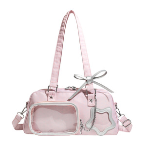 Bolso Ita Personalizado con Doble Ventana Transparente en Forma de Estrella, Detalle de Lazo, Estilo Kawaii Lolita, Inspirado en el Anime - Product Image 2