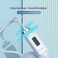 Corde à sauter lestée intelligente sans fil en ABS pour adultes, double usage, pour fitness à domicile, personnalisable