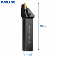 Porte-outil cylindrique extérieur carré CNC 93 degrés MVJNR1616K16 non revêtu OEM pour tour KAPLLOR 62-68 HRC