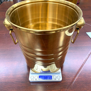 Thép không gỉ dày Round-Head Champagne Cooler xách tay mini Xô đá - Product Image 4