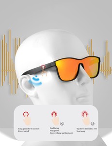 2023 nuovi occhiali Smart sport Audio con cuffie TWS occhiali classici con Logo <span class=keywords><strong>blu</strong></span> o oro con cornice per PC Logo all'ingrosso - Product Image 6