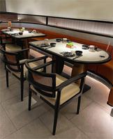Ensembles de restaurant Chaises et tables de café en métal en bois durable bon marché fabriqué en usine Chaises de restaurant Tables à vendre