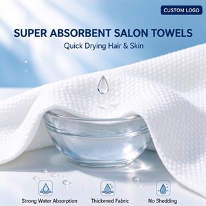 Custom Logo Disposable <b>Hair</b> <b>Towels</b> Wholesale Single Use Salon <b>Towels</b> <b>For</b> <b>Hair</b> Washing Facial Cleansing And SPA - Product Image 2