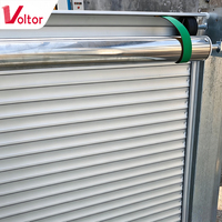 Porte enroulable en aluminium double couche pour camion frigorifique, fourgonnette de transport, levage manuel, résistant à la corrosion, taille personnalisée, OEM