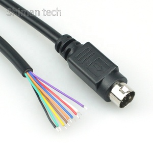 9pin Mini DIN Cáp Nam để Tước đóng hộp - Product Image 1