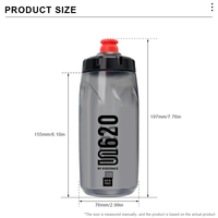 Bouteille d'eau de cyclisme RIDERACE 620ML sans BPA pour course à pied, escalade et sports de plein air – Gourde rouge portable à pression