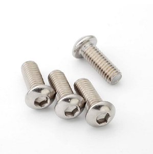 Tornillo Ranurado de Cabeza Redonda, Diámetro de la Tapa de 10 mm, Métrico, Acero Inoxidable 304, Clase 8.8, Rosca Estándar, Acabado Liso - Product Image 2