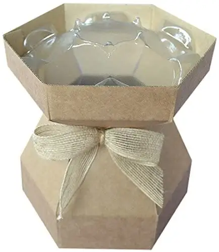Cajas de embalaje marrón y cinta para Cupcakes, caja de embalaje personalizada para Cupcakes con Blister