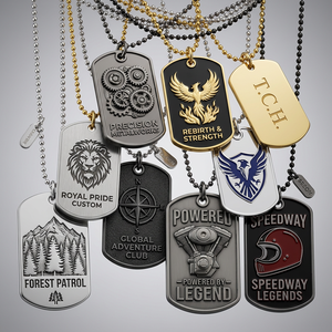 Placa de Identificación Personalizada para Perros, Grabada en 2D y 3D con Logotipo, de Metal, con Esmalte Suave, con Mensaje y Letras, Colgante para Collar - Product Image 2