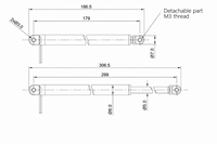 Actionneur linéaire tubulaire 5V CC à balais, course de 120 mm, 20N, autobloquant, moteur à micro-tige de 8 mm, IP56, acier inoxydable, pour serrure intelligente