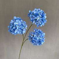 HGA Bunga Hydrangea Palsu Grosir Bunga Hydrangea Sutra Buatan dalam Jumlah Besar Batang Tunggal untuk Dekorasi Acara Dekorasi Hotel dan Pesta.