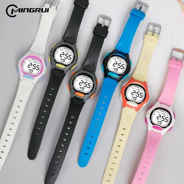 Wholesale OEM/ODM Luxury Digital Sports Watch with Chronograph Luminous Alarm 24-hour 3BAR Water Resistant for Kids & Girls