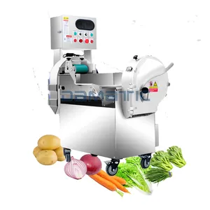 Industrial Fruit Vegetable Chopper Slicer Dicer Slicing Cutting Machine China Electric Green Onion Potato Chips Cutter Blade