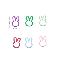 20 marqueurs de mailles en forme de lapin, petits marqueurs de mailles métalliques verrouillables, breloques pour accessoires de tricot et crochet
