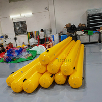 Marque de course de natation en PVC personnalisée bouée de cylindre flottante gonflable à long tube pour les ventes