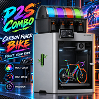 Printer 3D P2S Combo Compact 600mm/s Kecepatan Tinggi Layar LCD Multiwarna USB Garansi 1 Tahun Cetak Cepat PLA Layar Besar Otomatis