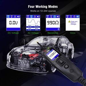 JDiag P100 כוח בדיקה רכב במעגל <span class=keywords><strong>tester</strong></span> מתח חשמל רכב מעגל מערכת בודק עבור מכוניות ומשאיות 0V - 70V - Product Image 6