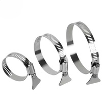 Collier de serrage avec poignée réglable en plastique/métal clé papillon accessoires de machines outil de jardinage raccord de tuyau