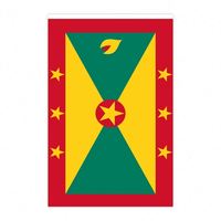 Guirlande personnalisée drapeau de la Grenade 14x21cm en polyester durable pour événements de défilé de l'indépendance et Journée nationale Boricua Bandera