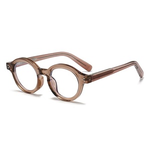 Gafas Redondas Artísticas <span class=keywords><strong>Retro</strong></span> Personalizadas para Hombre y Mujer, Montura de Moda TR90, Lentes con Protección Anti-Luz <span class=keywords><strong>Azul</strong></span> - Product Image 4