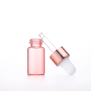 Thủy Tinh Tinh Dầu <span class=keywords><strong>Dropper</strong></span> Chai Màu Hồng Mini 1ml2ml3ml <span class=keywords><strong>5Ml</strong></span> Nước Hoa Thả Chai Mỹ Phẩm Mẫu Lọ Với Vàng Cap - Product Image 4