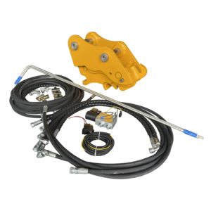 הידראולי כפול נעילה מהיר צינור coupler הטיה rotator rotator עבור 20-30 מחפרים - Product Image 1