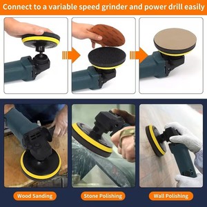 Sanding Discs 125mm P320 P5000 <b>Foam</b> Backed For Angle Grinder With <b>Pad</b> Kit - Product Image 2