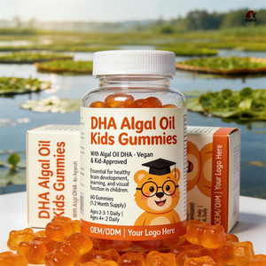 Gomitas Veganas con DHA de Algas para Niños, para el Desarrollo Cerebral y de la Visión, 60 Gomitas, Suplemento Dietético GMP - Product Image 5