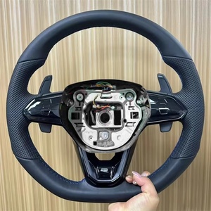 Rueda de dirección de fibra de carbono personalizada para <span class=keywords><strong>Volkswagen</strong></span> GOIF 8 Gti GTS Tiguan L, conjunto de volante de cuero multifuncional - Product Image 2