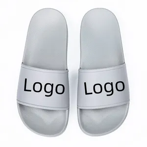Factory Slides Men Slippers Custom Logo Unisex Summer Beach Pvc Custom Logo Slippers For Men