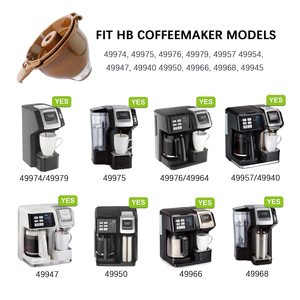 Confezione da 2 filtri per cestello caffè marrone compatibili con Hamilton FlexBrew 49974 49975 49976 49957 49954 49947 49940 49950 49966 49968 - Product Image 2