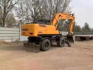 Excavatrice sur pneus Hyundai d'occasion de 21 tonnes, modèle 210W-7, fabriquée en Corée, modèle 2021, avec moteur, pompe à engrenages et moteur électrique - Product Image 4