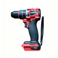 Perceuse-visseuse sans fil électrique avec mandrin auto-serrant, couple réglable, jeu de douilles et embouts, 2 batteries, OEM
