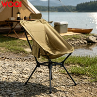Chaise de camping pliable portable WOQI, légère et compacte, chaise de randonnée pliable, chaise d'extérieur pour la pêche, la promenade, le jardin